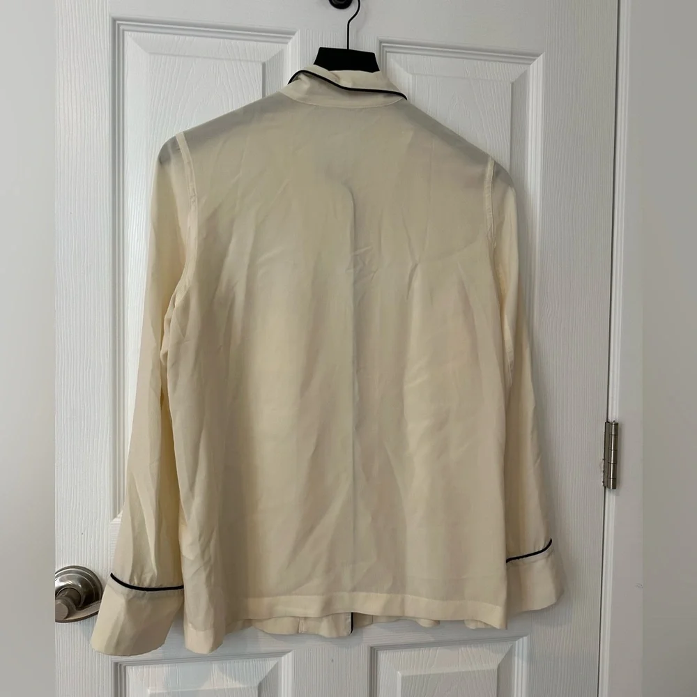 Equipment silk pajama style blouse size Xs - Picture 2 of 6